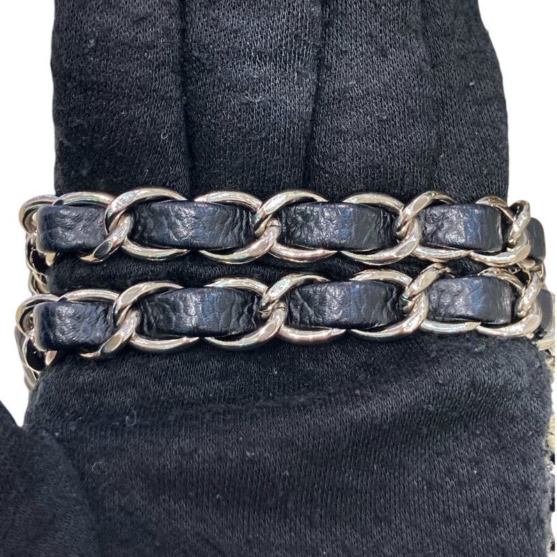 CHANEL 香奈兒 CF25翻蓋包 黑色 荔枝牛皮 銀釦-11