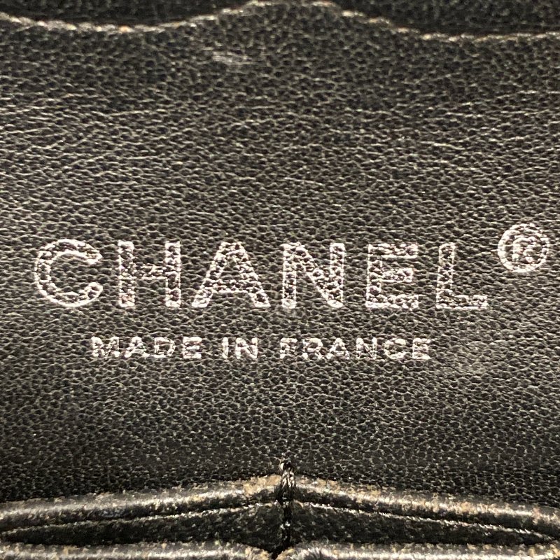 CHANEL 香奈兒 CF25翻蓋包 黑色 荔枝牛皮 銀釦-13