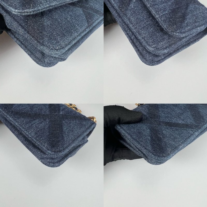CHANEL 19牛仔單寧手機包 AP3067/晶片款-10