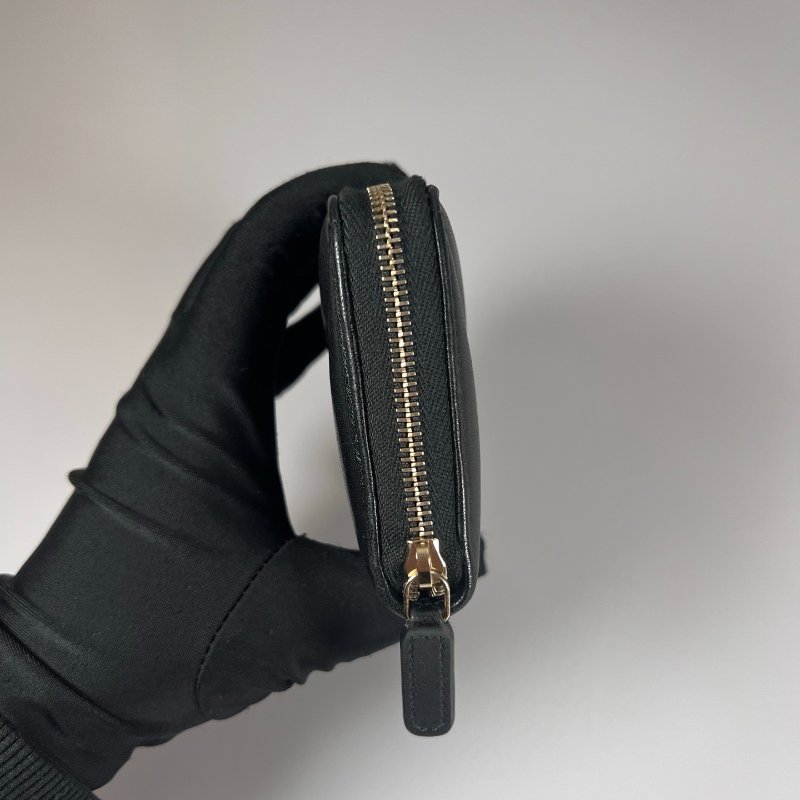 CHANEL 19ㄇ拉中夾 黑羊皮 晶片款-2