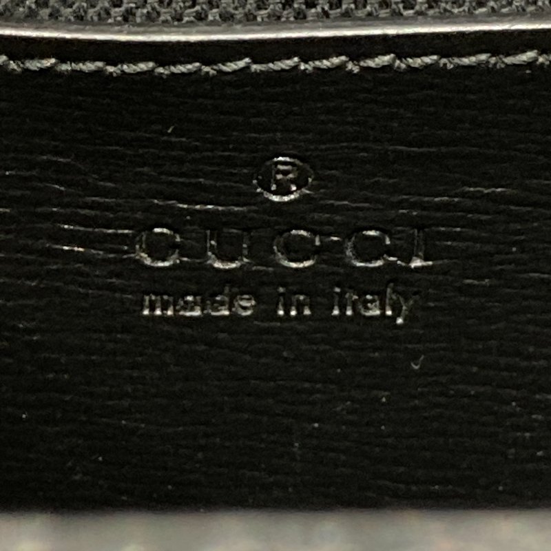 GUCCI 古馳 724717 老花小盒子斜背包 皮革 黑色 銀釦-15