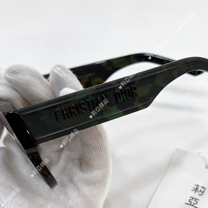 莉亞精品♡ Dior 27C1 綠琥珀墨鏡 二手-5