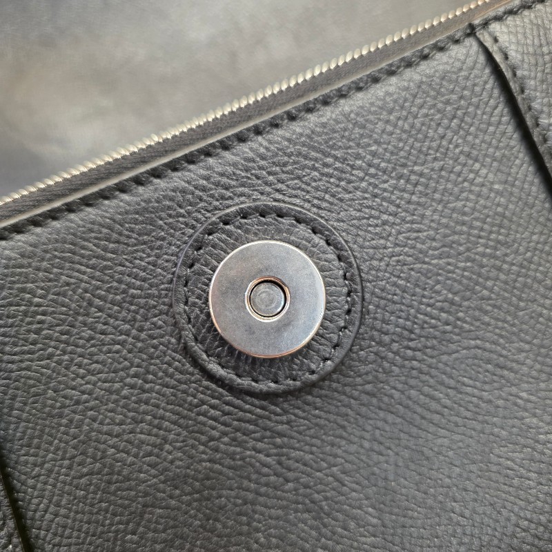 [超甜出清品項🥰] Balenciaga 黑牛皮霧銀釦DownTown斜背沙漏包-14