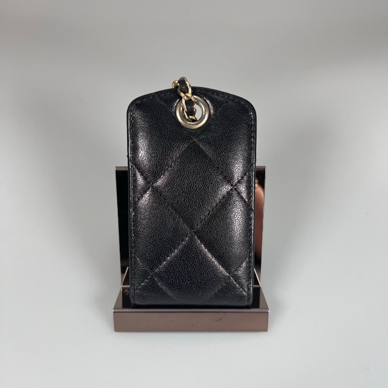 CHANEL 19行李吊牌 黑羊皮 29開-1