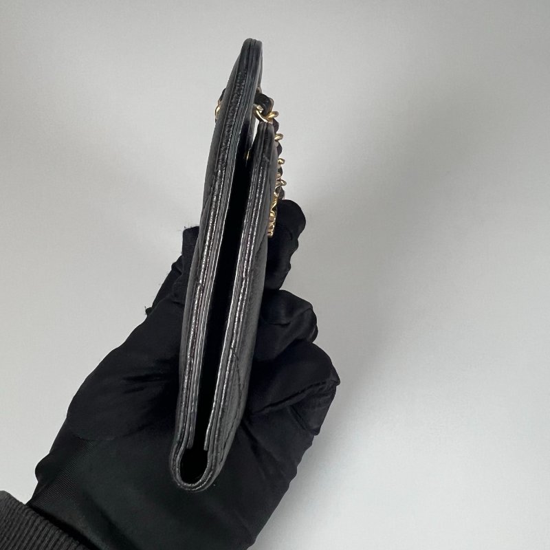 CHANEL 19行李吊牌 黑羊皮 29開-2