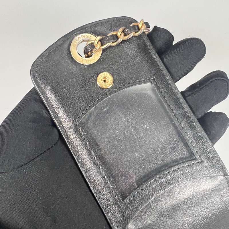 CHANEL 19行李吊牌 黑羊皮 29開-8