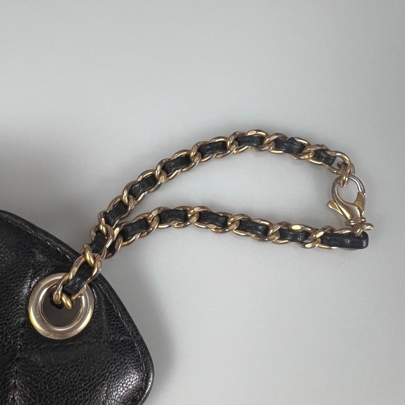 CHANEL 19行李吊牌 黑羊皮 29開-14