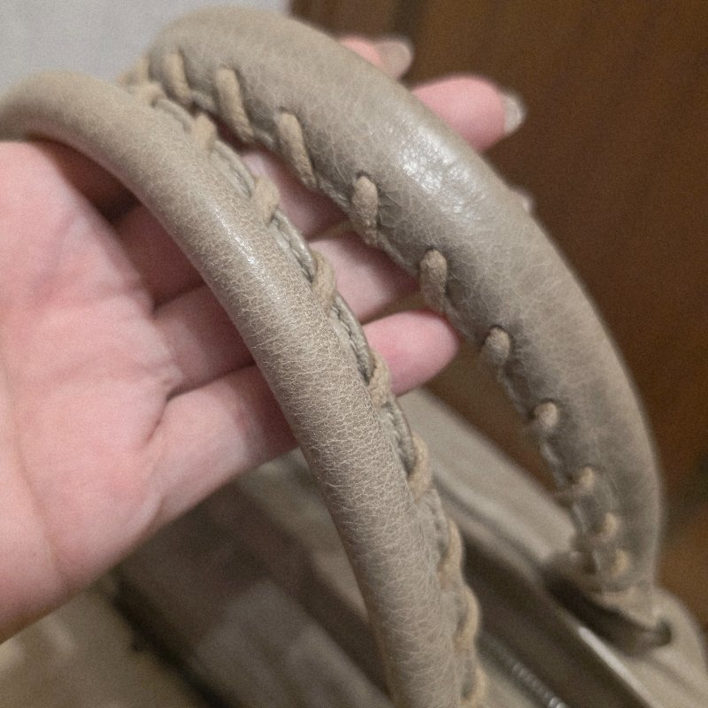 Balenciaga 巴黎世家 中款 機車包 氣質灰-3