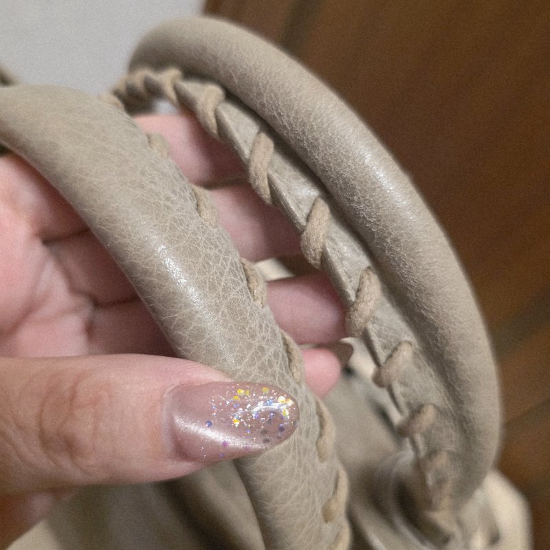 Balenciaga 巴黎世家 中款 機車包 氣質灰-8