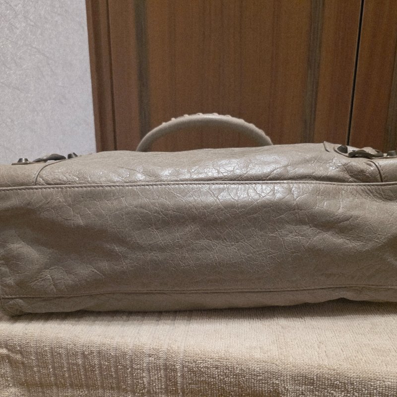 Balenciaga 巴黎世家 中款 機車包 氣質灰-15