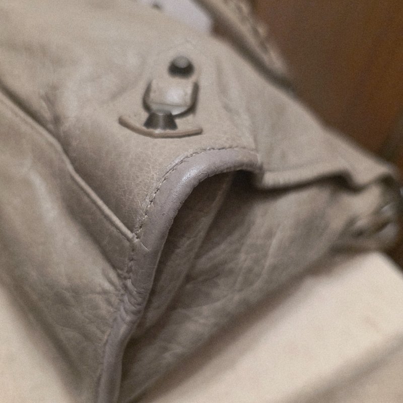 Balenciaga 巴黎世家 中款 機車包 氣質灰-18