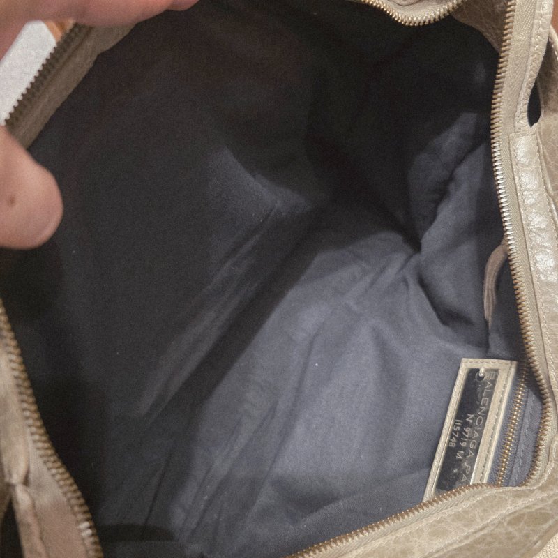 Balenciaga 巴黎世家 中款 機車包 氣質灰-26