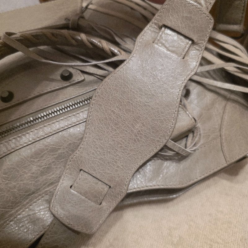 Balenciaga 巴黎世家 中款 機車包 氣質灰-38