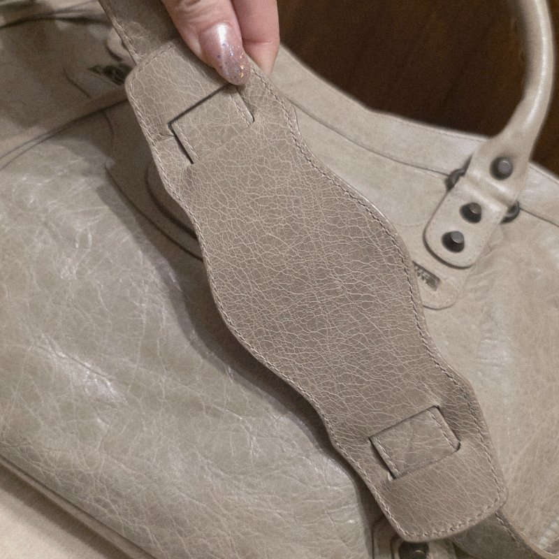 Balenciaga 巴黎世家 中款 機車包 氣質灰-40