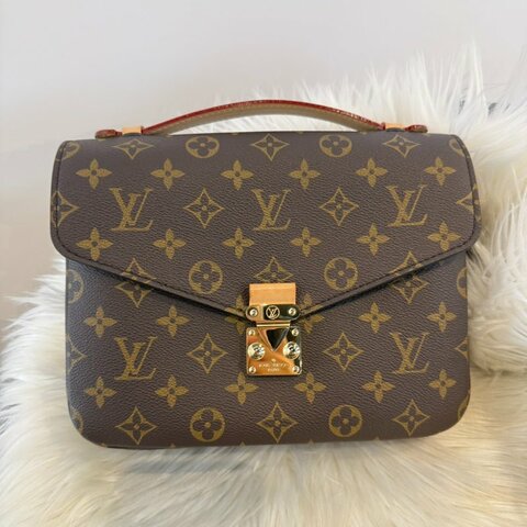 LV 經典老花郵差包 晶片