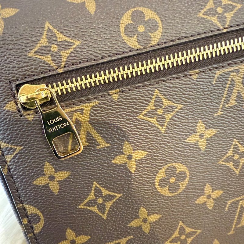 LV 經典老花郵差包 晶片-7