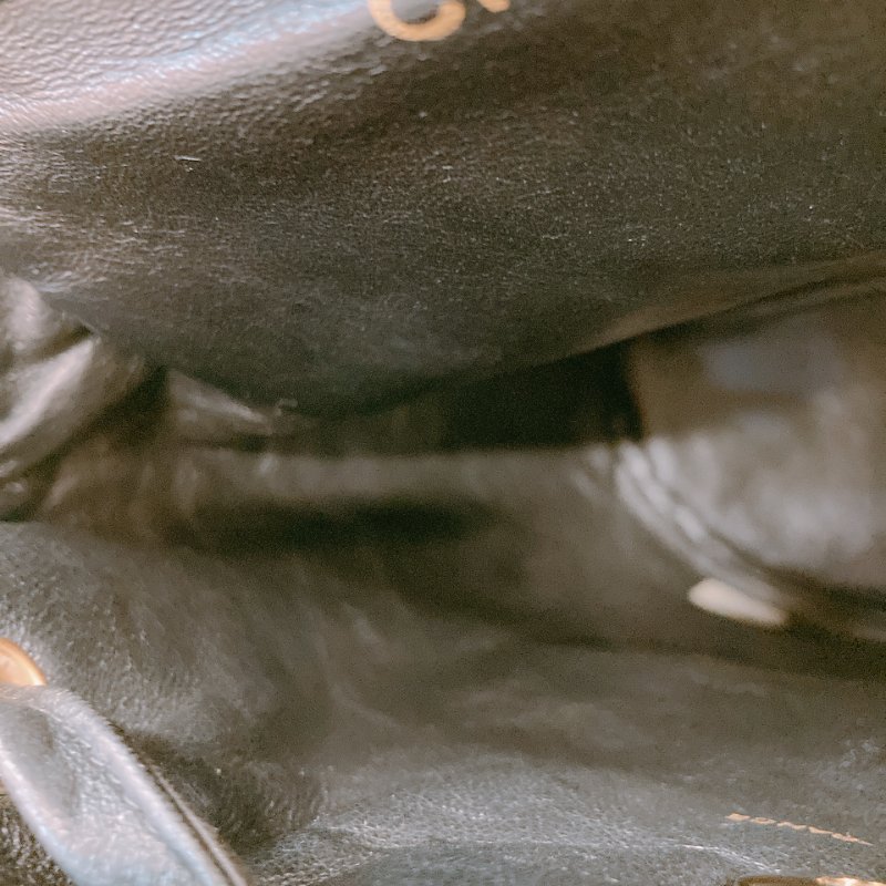 MS0591 Chanel 香奈兒 中古 雙肩包 背包 羊皮 黑色  24K黃金扣 Vinatge Duma 23cm Lambskin Black x Ghw-16