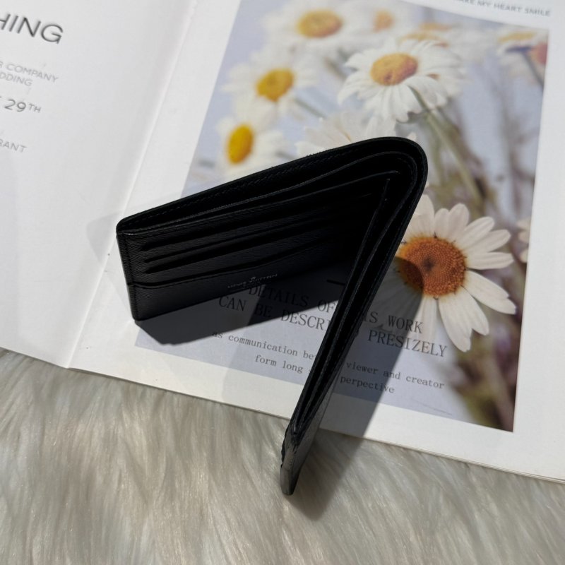 LV 黑灰老花短夾-2