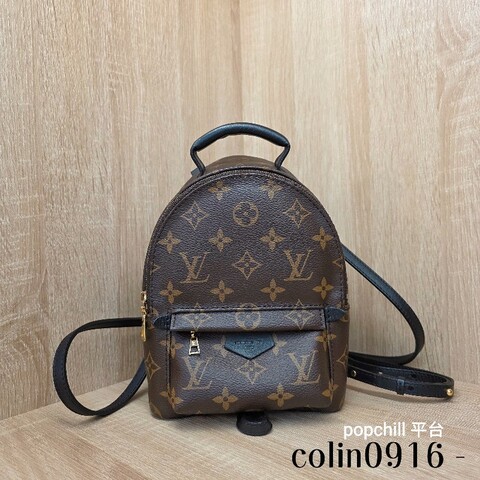 [晶片款現省3萬😆] LV老花Mini PalmSprings雙肩後背包/斜背包