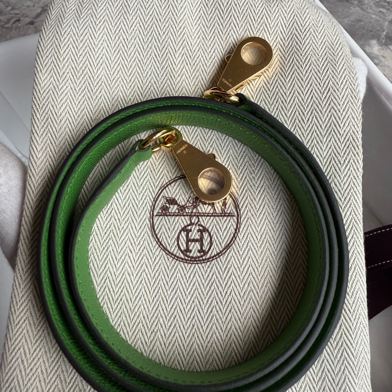 全新Hermes Kelly25 外縫 高雅綠搭配金釦Epsom-23