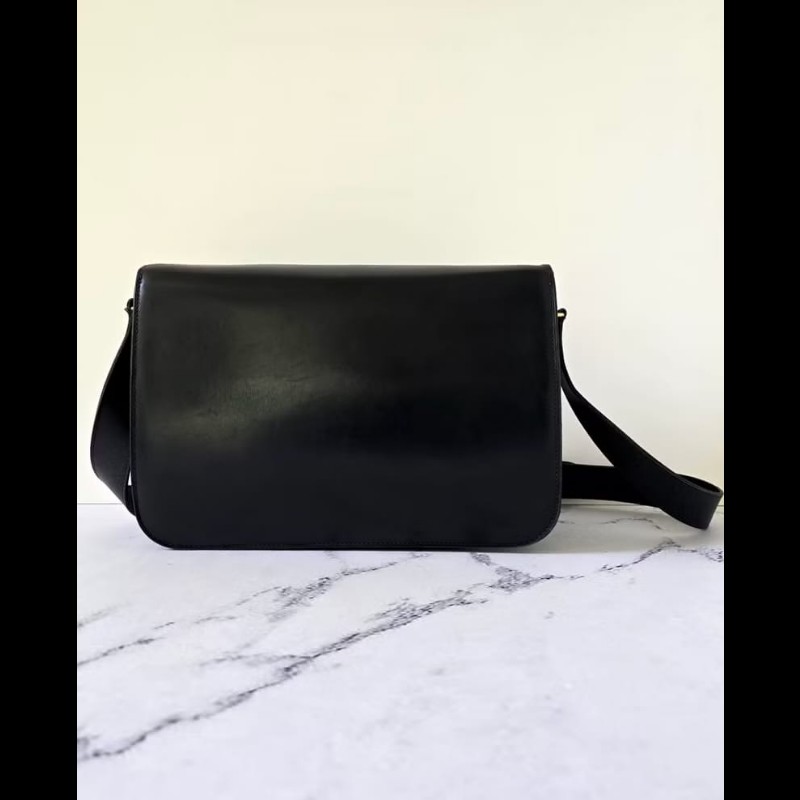 【LA LUNE】絕版中古包 Celine黑金馬車包 單肩包 側背包 古董包 側孭包 斜背-8