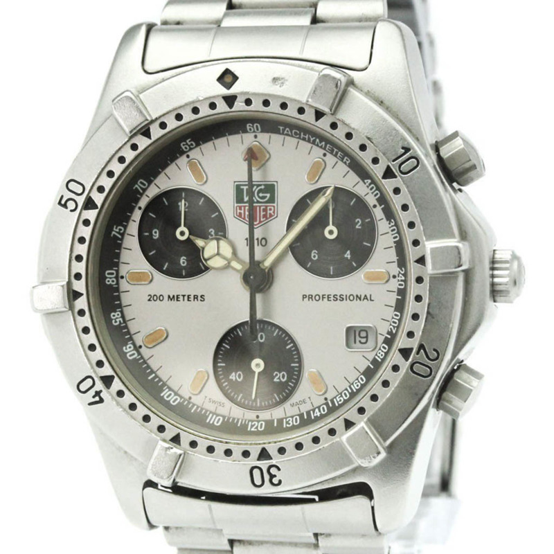 泰格豪雅專業石英不鏽鋼男士運動腕錶 560.206-0