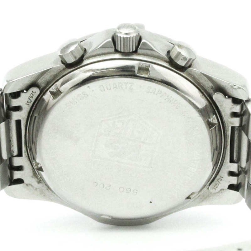 泰格豪雅專業石英不鏽鋼男士運動腕錶 560.206-5