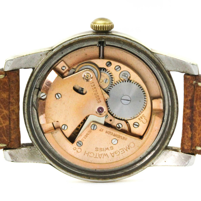 歐米茄海馬系列 Cal 344 鍍金自動腕錶 2576.21 復古款-5