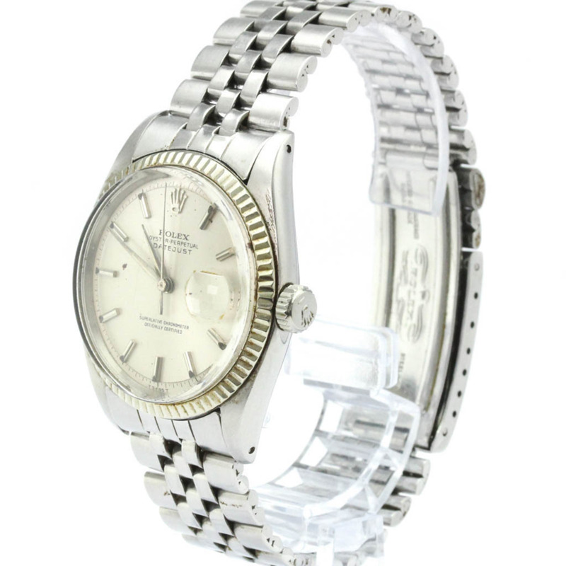 勞力士 Datejust 1601 白金精鋼自動男士腕錶（復古款）-1