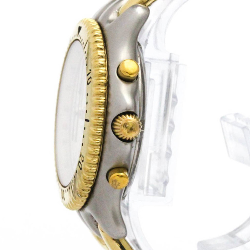 TAG HEUER Sel計時碼錶鍍金鋼男錶S35.006拋光-3