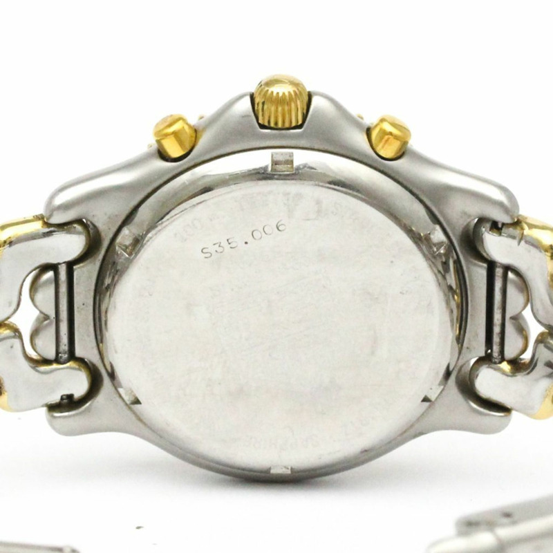 TAG HEUER Sel計時碼錶鍍金鋼男錶S35.006拋光-5