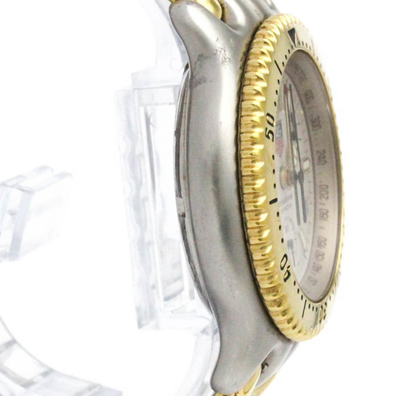 TAG HEUER Sel計時碼錶鍍金鋼男錶S35.006拋光-7