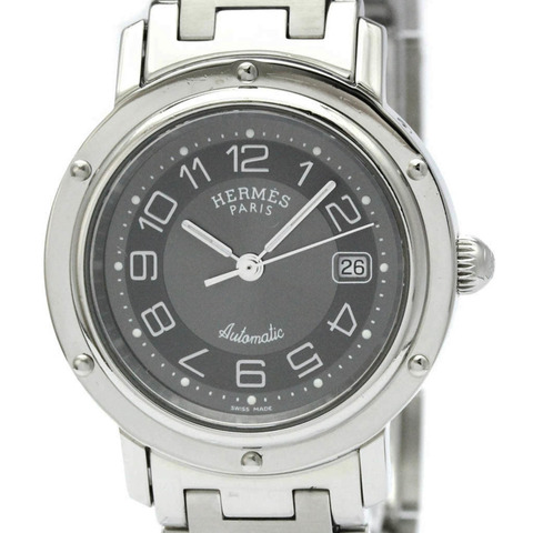 愛馬仕 Clipper 系列不鏽鋼自動女士腕錶 CL5.410 拋光款