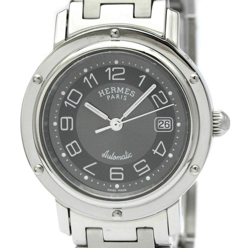 愛馬仕 Clipper 系列不鏽鋼自動女士腕錶 CL5.410 拋光款-0