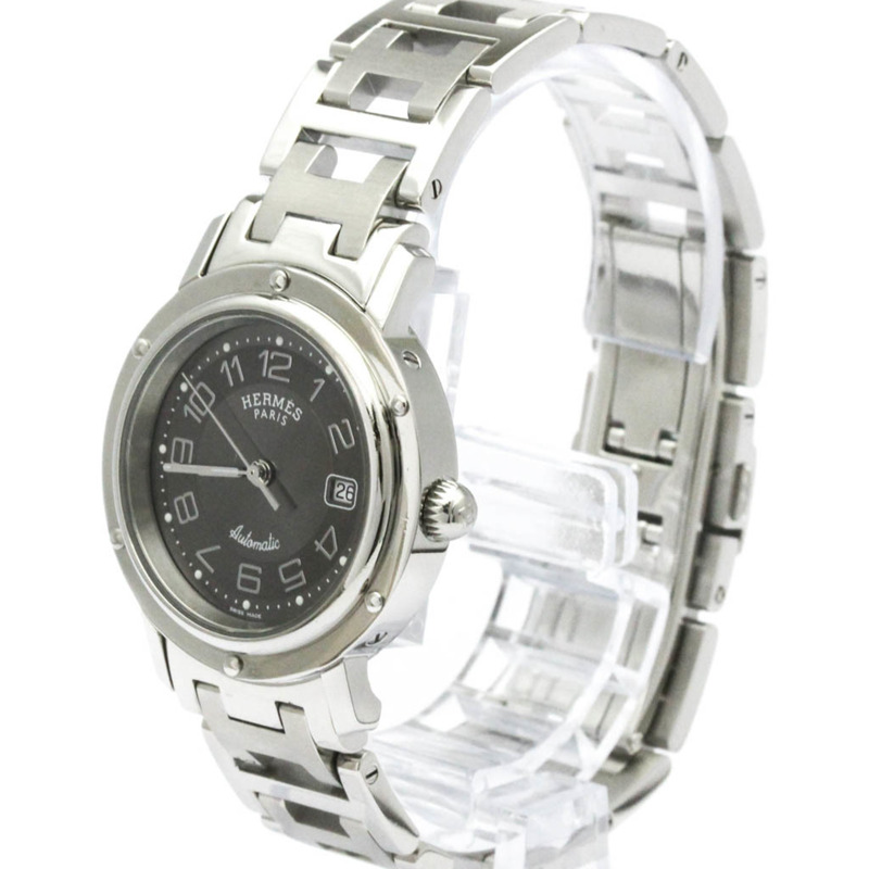 愛馬仕 Clipper 系列不鏽鋼自動女士腕錶 CL5.410 拋光款-1