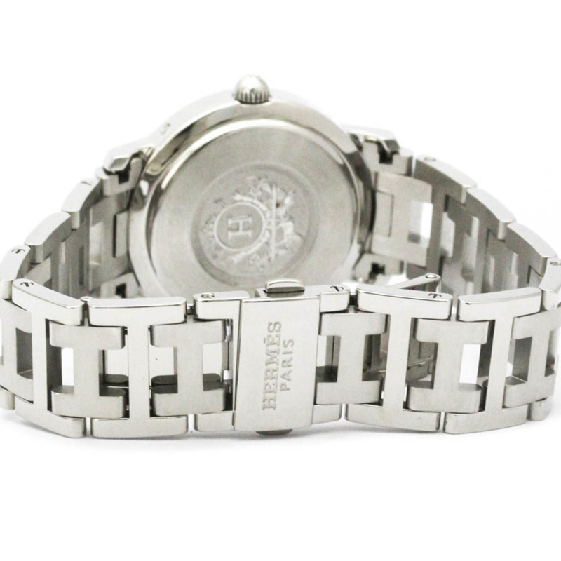 愛馬仕 Clipper 系列不鏽鋼自動女士腕錶 CL5.410 拋光款-4