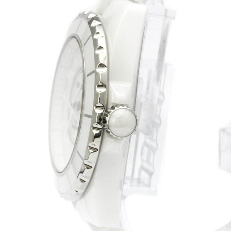 香奈兒 J12 白色幻影精鋼陶瓷自動男士腕錶 H3443 拋光-3