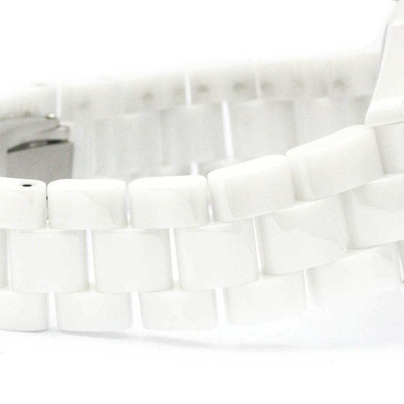 香奈兒 J12 白色幻影精鋼陶瓷自動男士腕錶 H3443 拋光-7