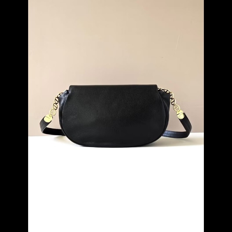 【LA LUNE】絕版中古包 Dior黑金魚子醬元寶包 單肩包 側背包 斜背包 側孭包-4