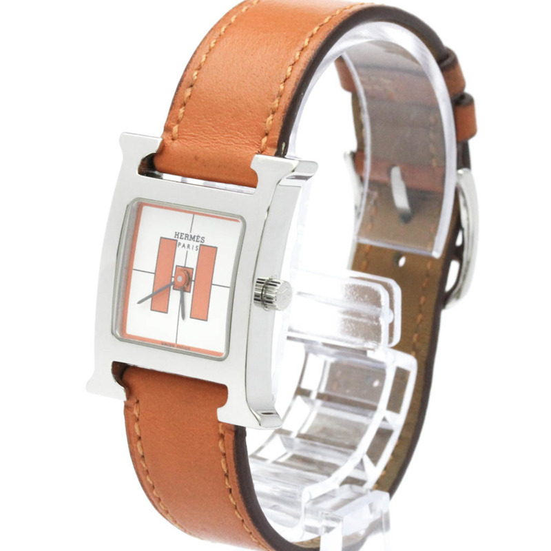 愛馬仕 H 系列不鏽鋼石英女士腕錶 HH1.210 拋光-1