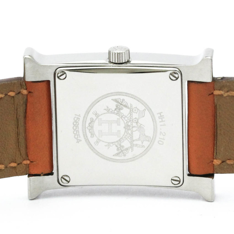 愛馬仕 H 系列不鏽鋼石英女士腕錶 HH1.210 拋光-6