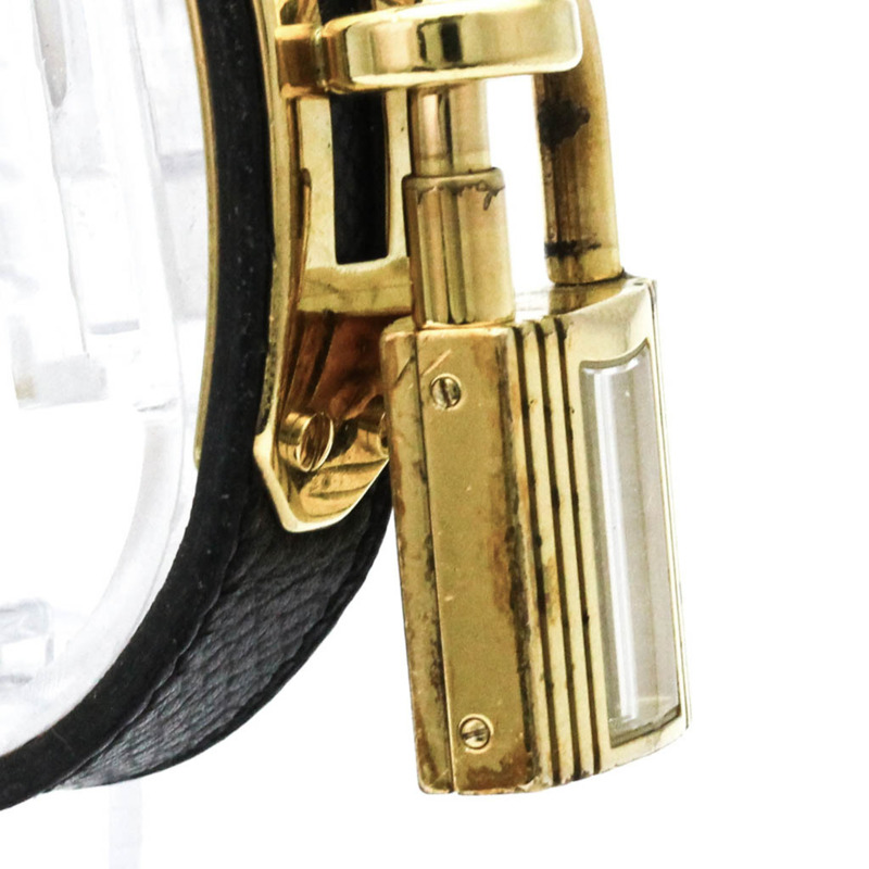 愛馬仕 Kelly 女士腕錶，鍍金皮革錶帶，石英機芯-7