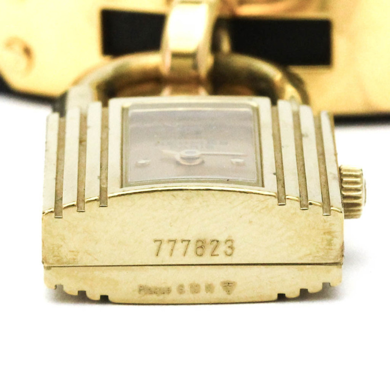 愛馬仕 Kelly 女士腕錶，鍍金皮革錶帶，石英機芯-5