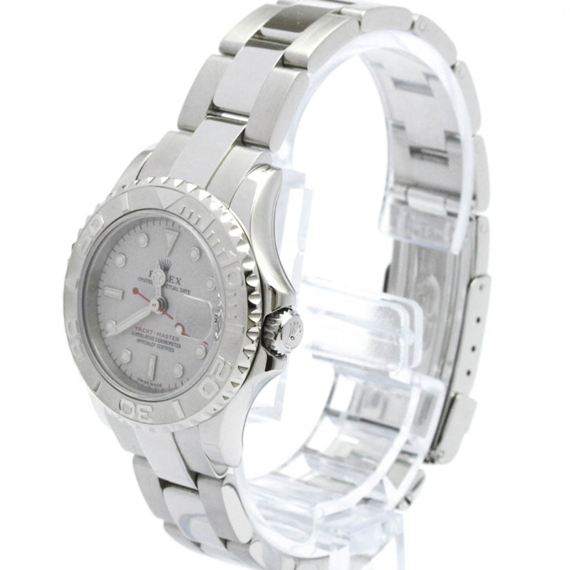 勞力士遊艇名仕型鉑金精鋼自動女士腕錶 169622 拋光-1