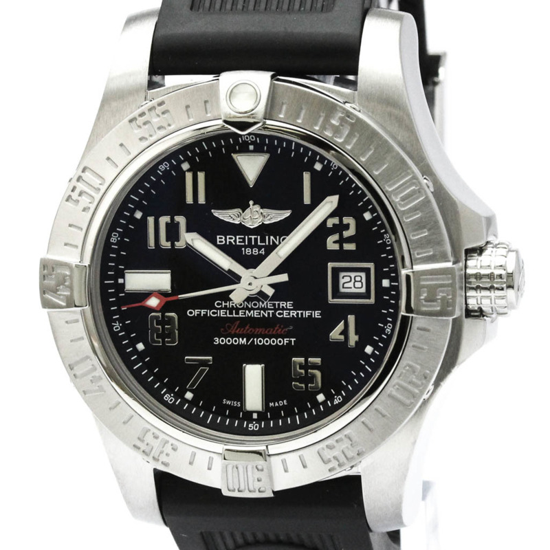 百年靈復仇者II海狼精鋼自動男士腕錶A17331拋光款-0