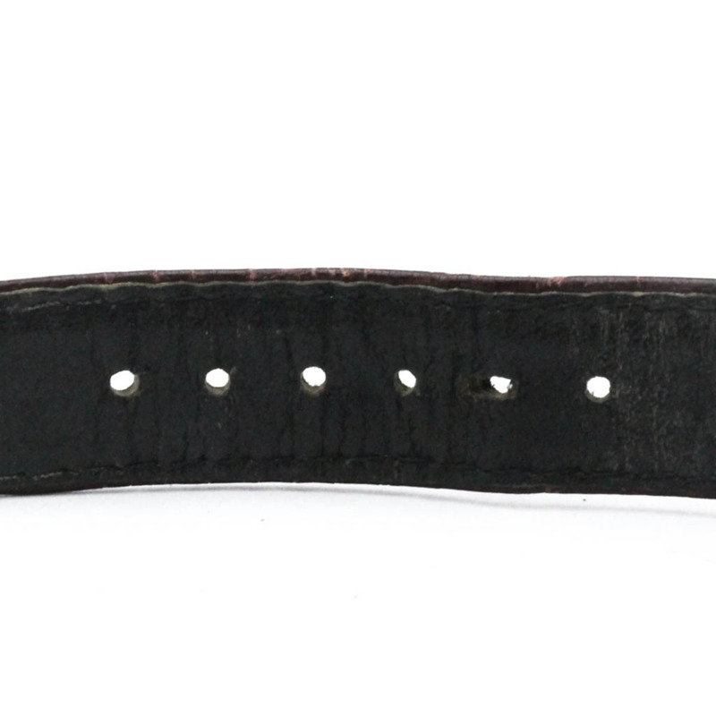 卡地亞 Must Tank 鍍金皮革石英女士腕錶 366001-6