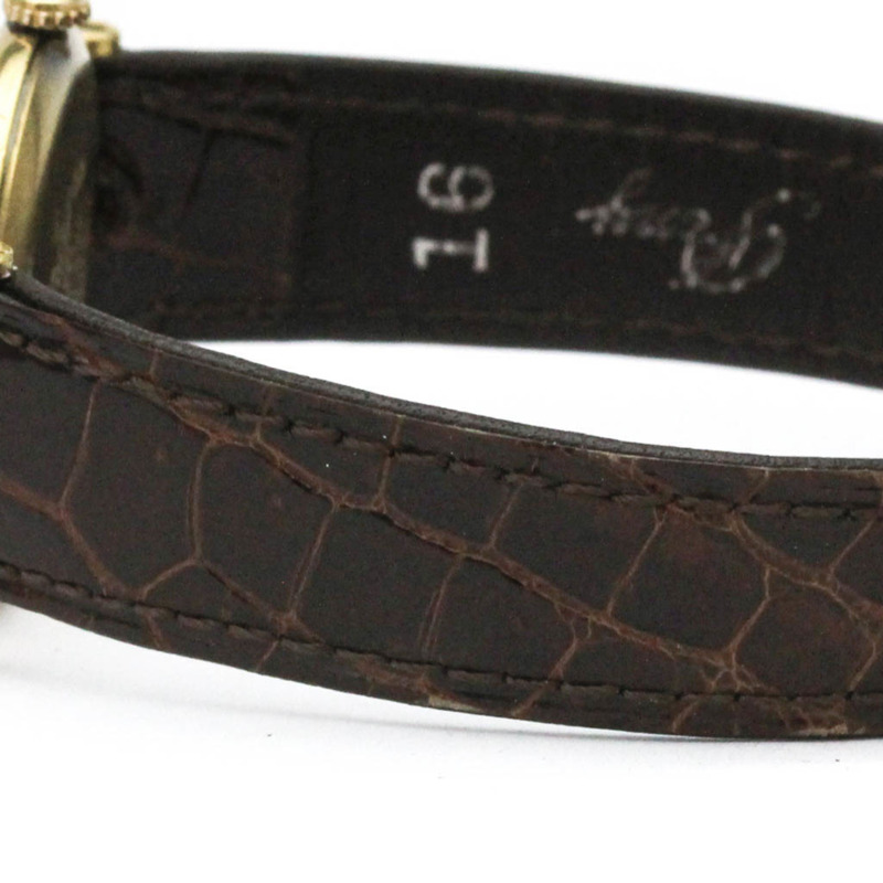 卡地亞 Must 鍍金皮革石英女士腕錶 W1001953-2