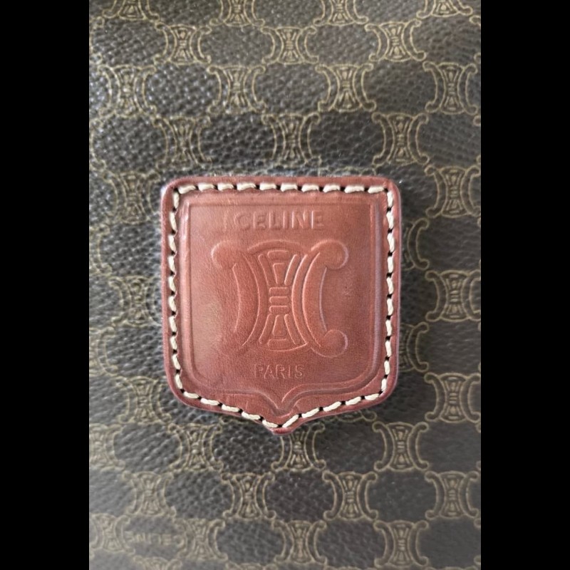 【LA LUNE】絕版古董包 Celine老花中古水桶包 單肩包 皮革包 斜背復古二手-3