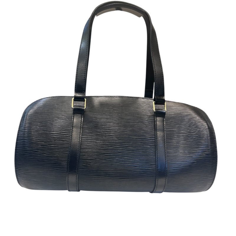 LV黑色水波紋圓桶手提包-1