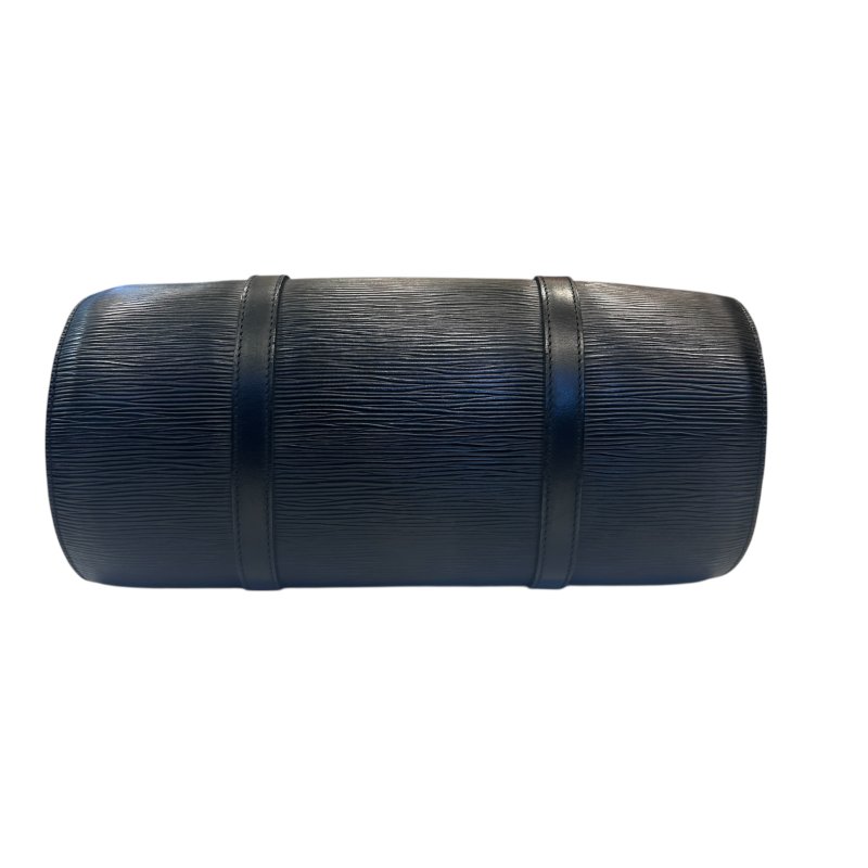 LV黑色水波紋圓桶手提包-2